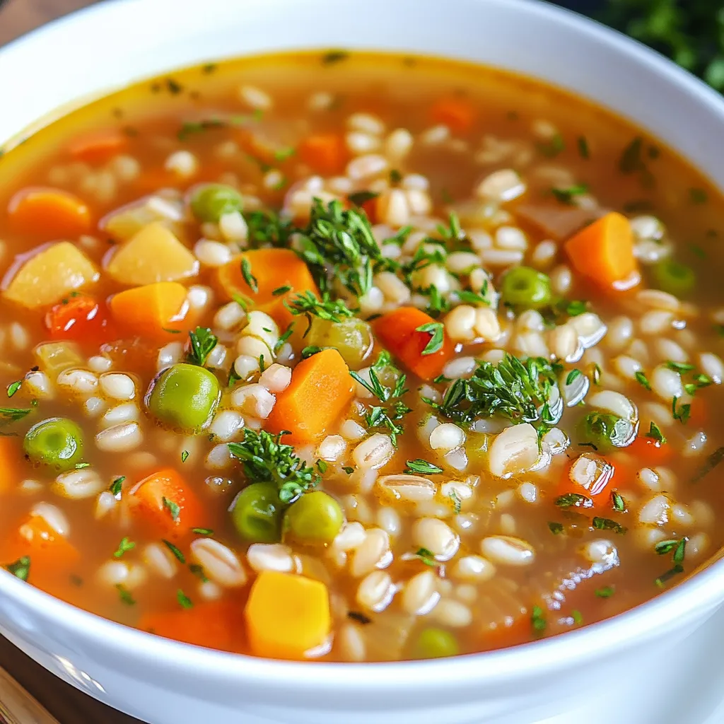 Barley Vegetable Soup Recipe