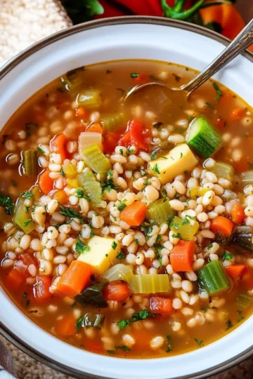 Barley Vegetable Soup Recipe