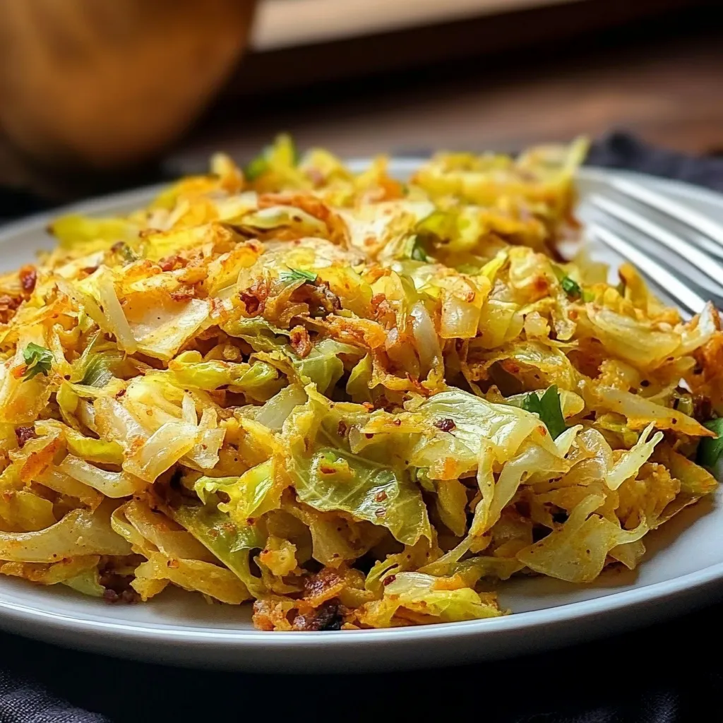 Best Indian Fried Cabbage Recipe Vegetarian