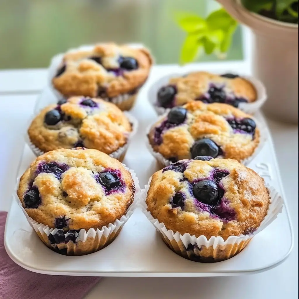 Blueberry Cottage Cheese Muffins