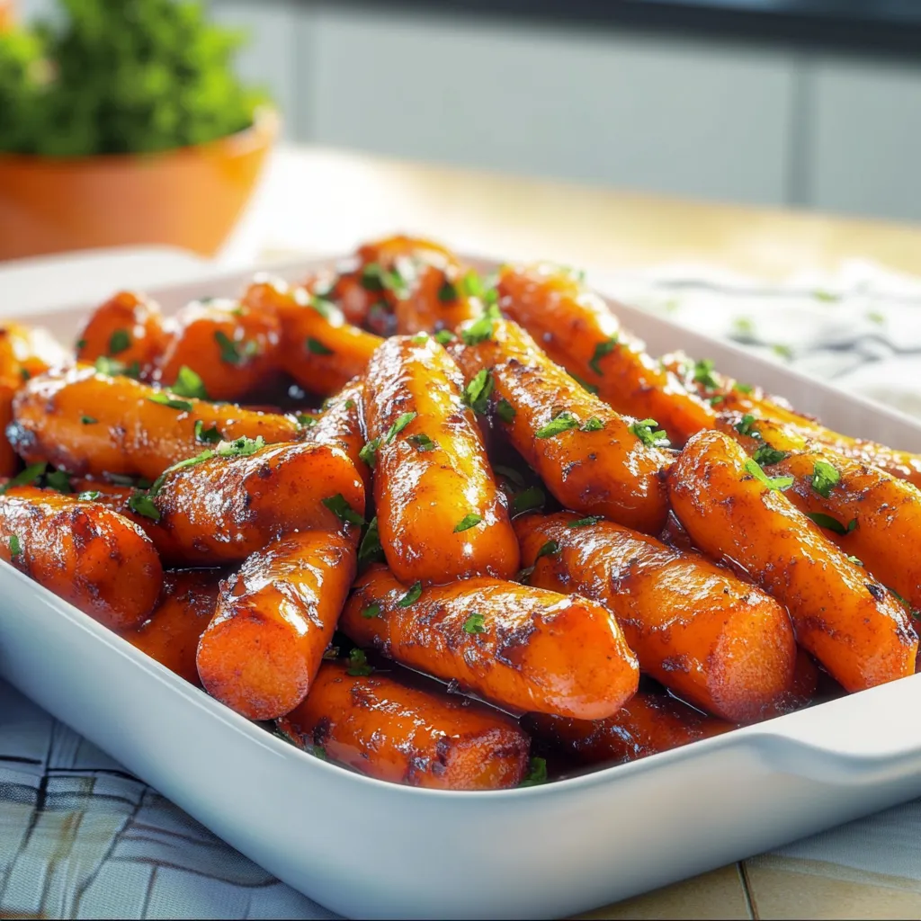 Brown Butter Garlic Honey Roasted Carrots