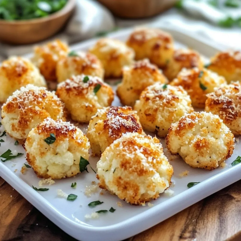 Cauliflower Parmesan Bites