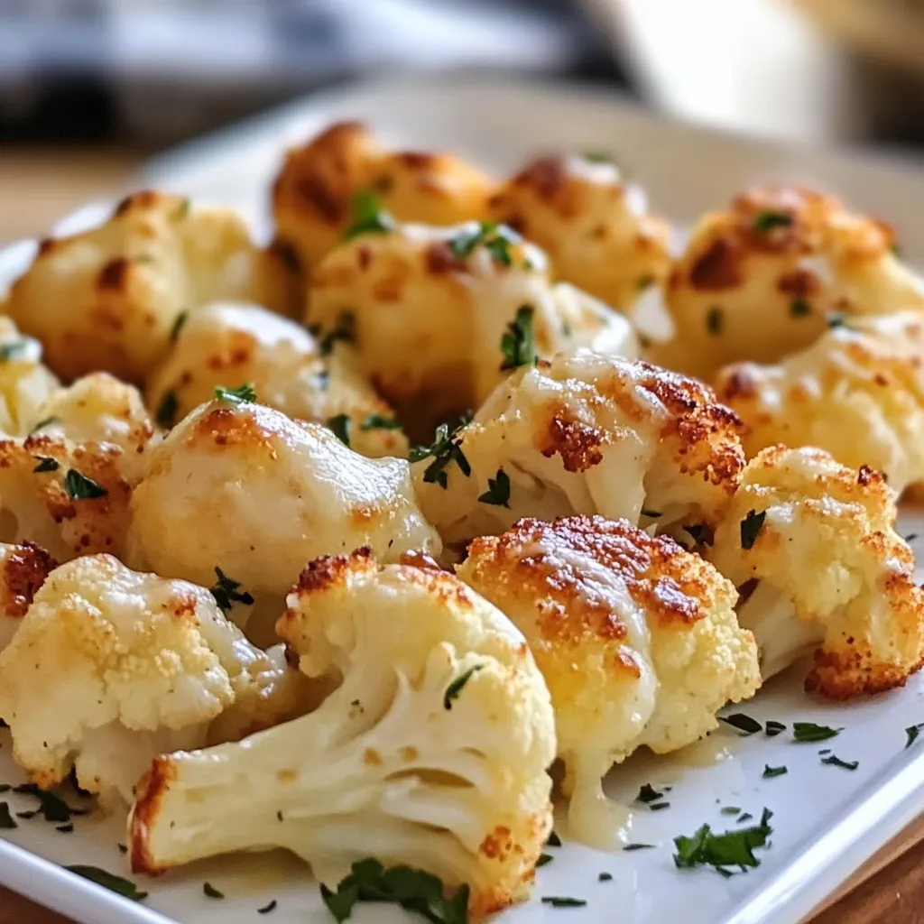Cheesy Garlic Cauliflower Recipe