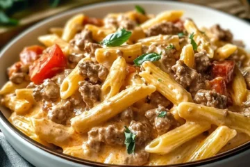 Creamy Beef Pasta High Protein