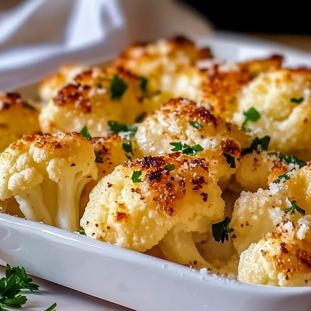 Crispy Parmesan Cauliflower Bites Recipe