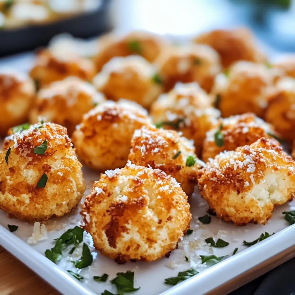 Crunchy Parmesan Cauliflower Bites