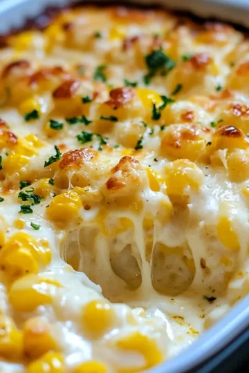 Delicious White Cheddar Baked Corn for Holidays