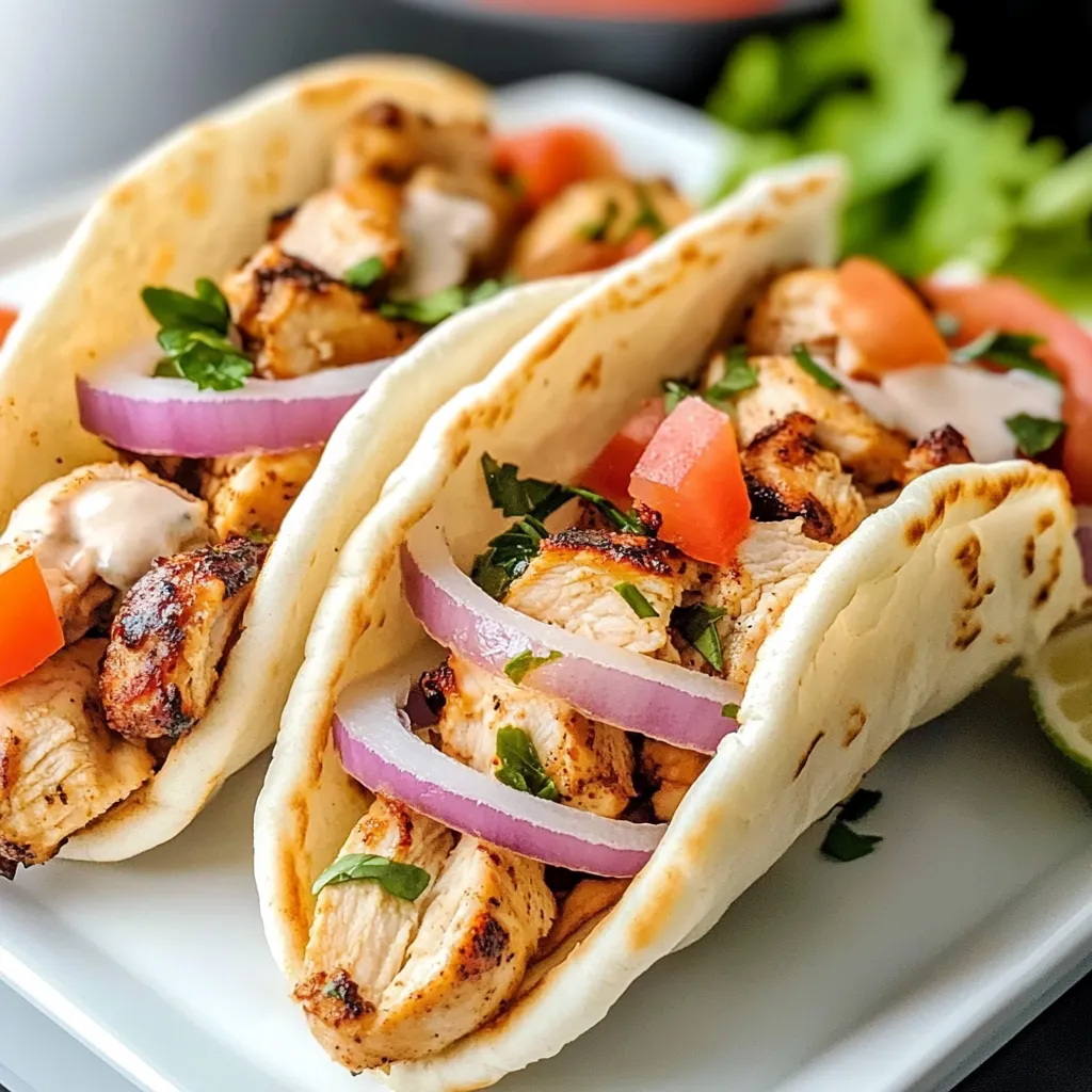 Easy Homemade Chicken Gyros with Tzatziki
