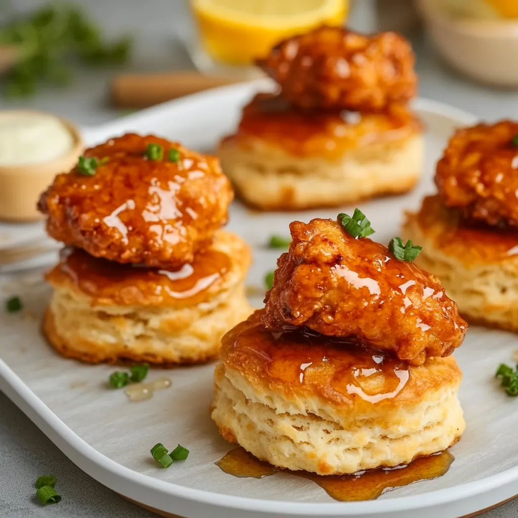 Easy Hot Honey Chicken Biscuit Sandwich Recipe