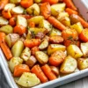 Easy Oven Roasted Carrots and Potatoes