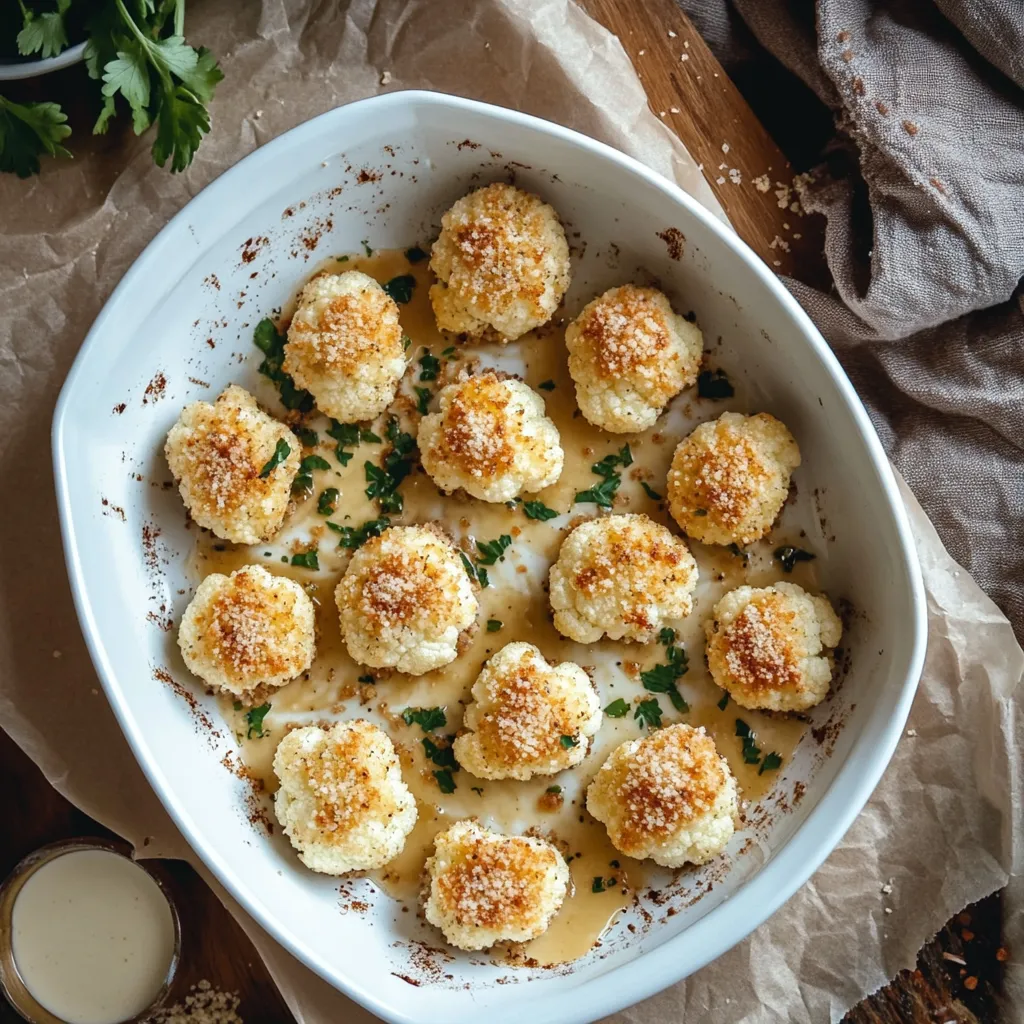 Easy Parmesan Roasted cauliflower