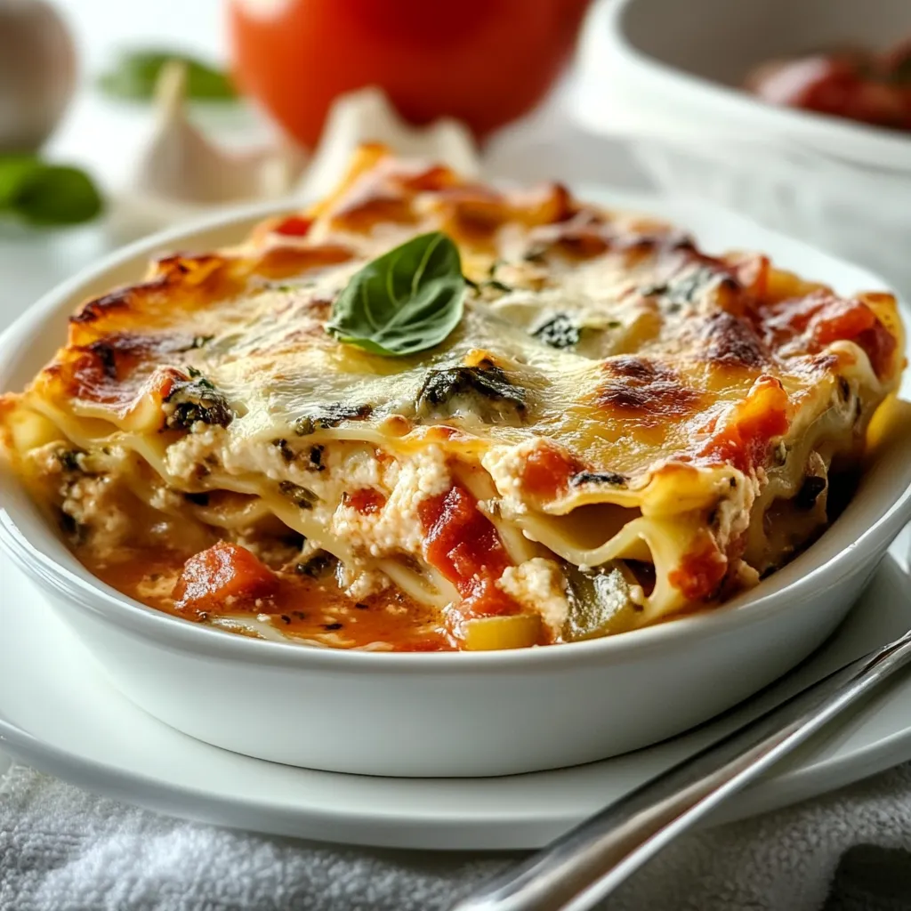 Easy Veggie Lasagna Soup