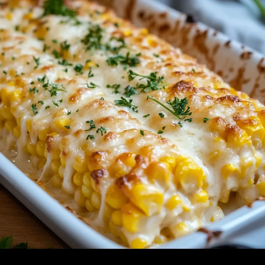 Easy White Cheddar Baked Corn Recipe for Dinner