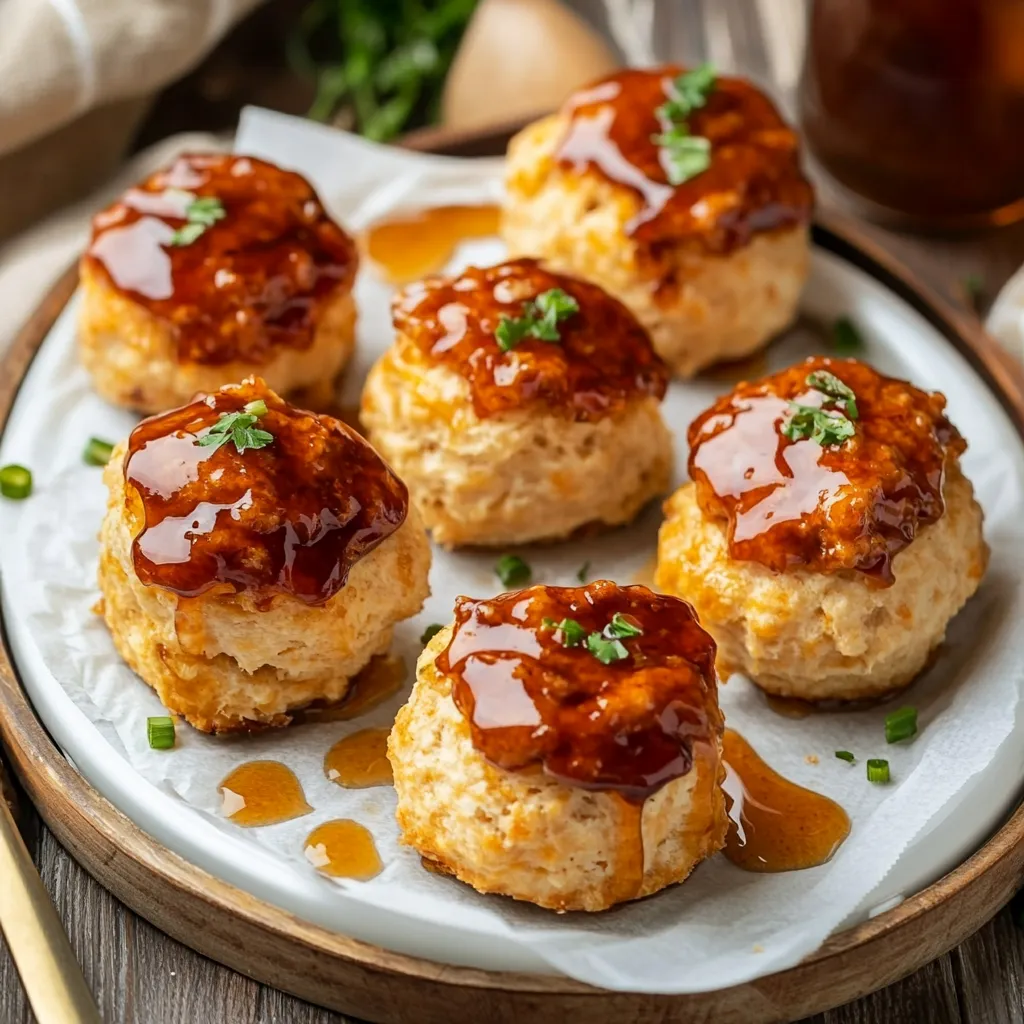 Fried Chicken Biscuits with Hot Honey Butter