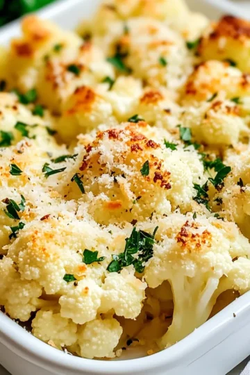 Garlic Parmesan Cauliflower