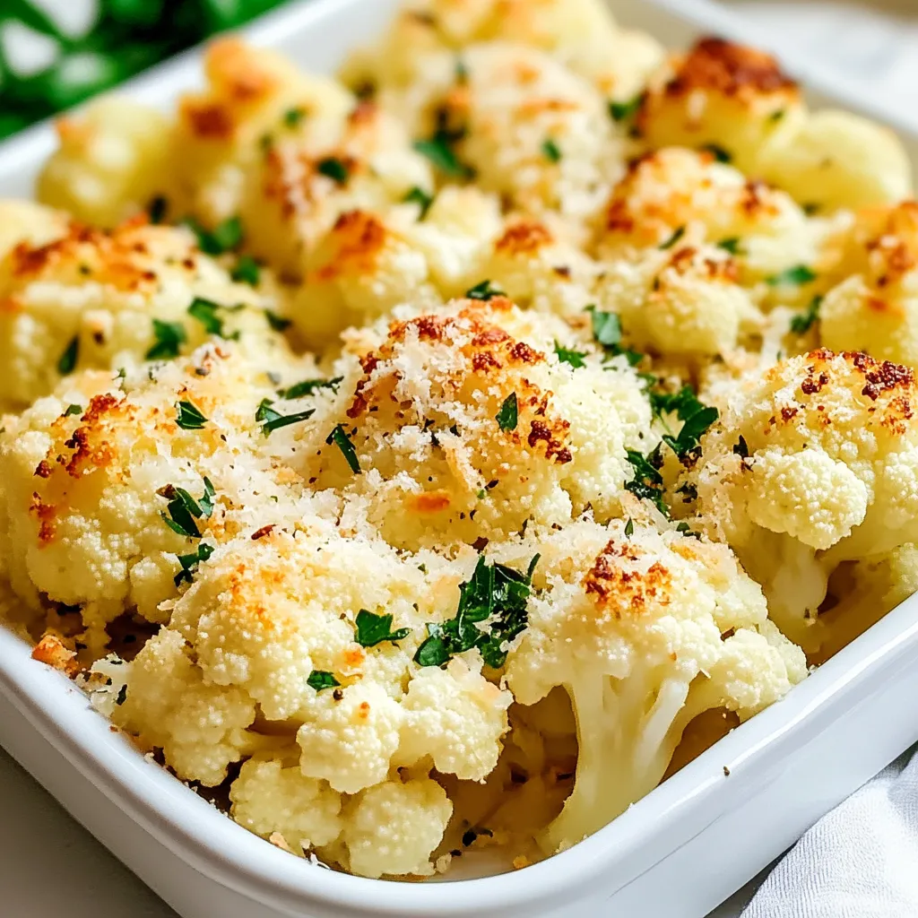 Garlic Parmesan Cauliflower
