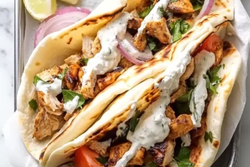 Greek Ground Chicken Gyros