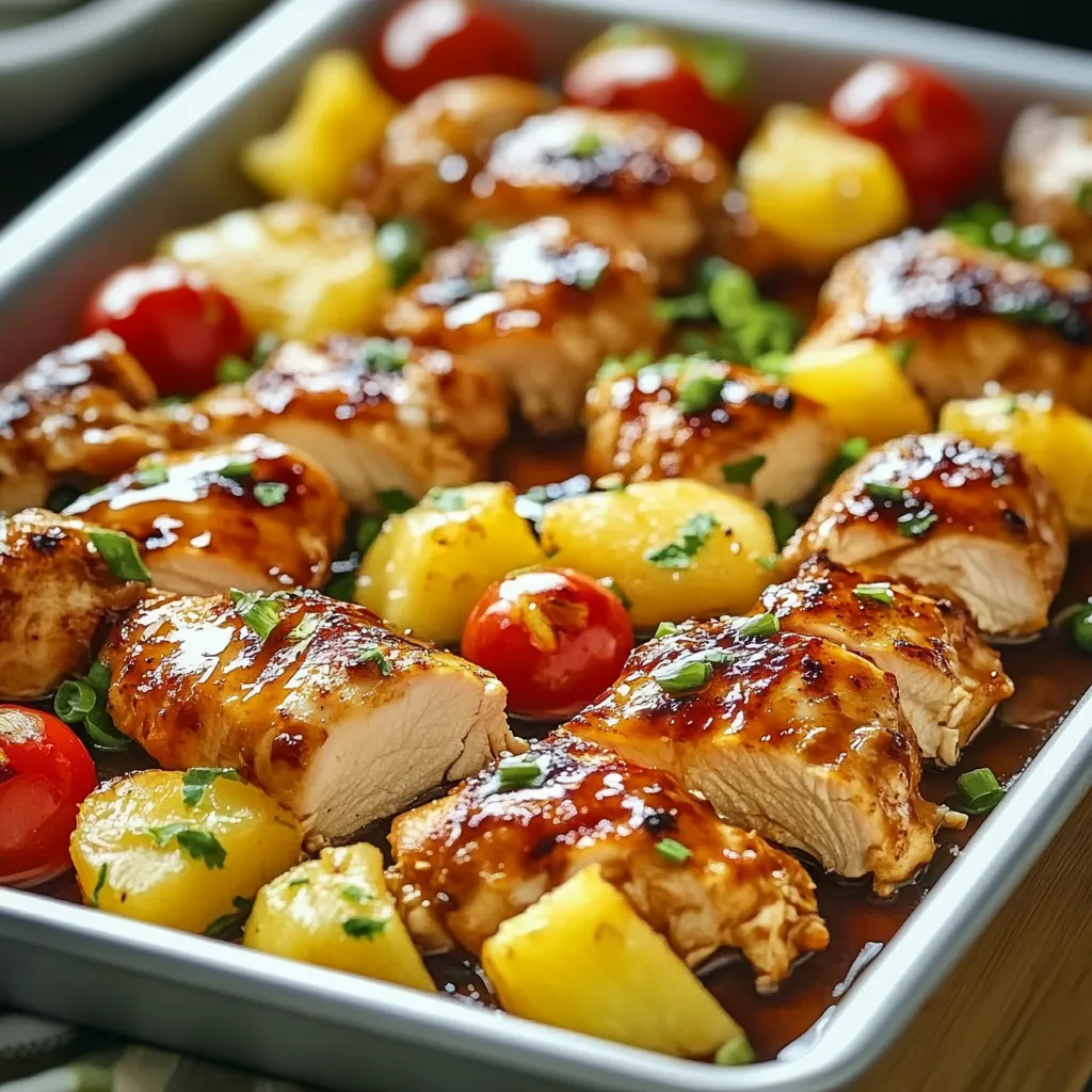 Hawaiian Chicken Sheet Pan Recipe