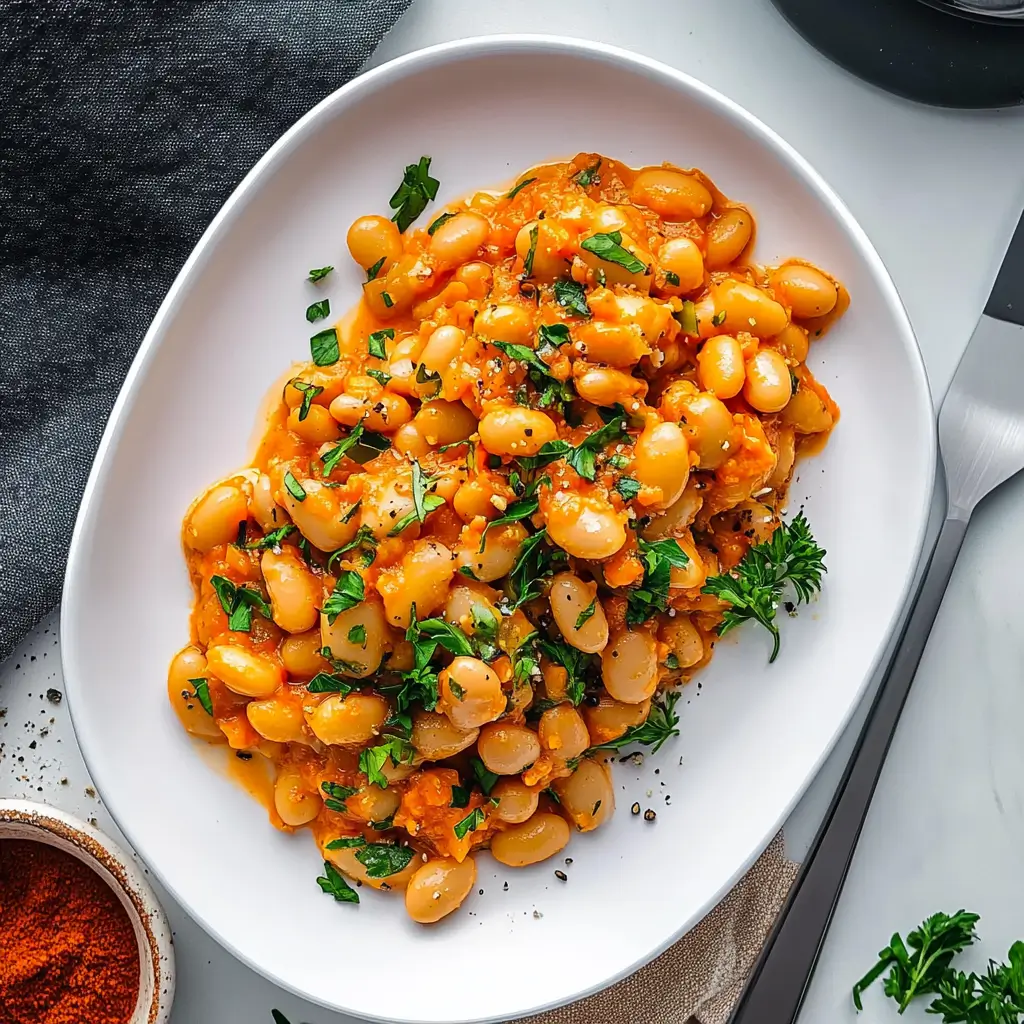 High-Protein Romesco Butter Beans
