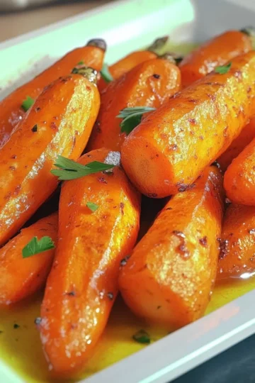 Honey Garlic Butter Roasted Carrots Cafe Delites