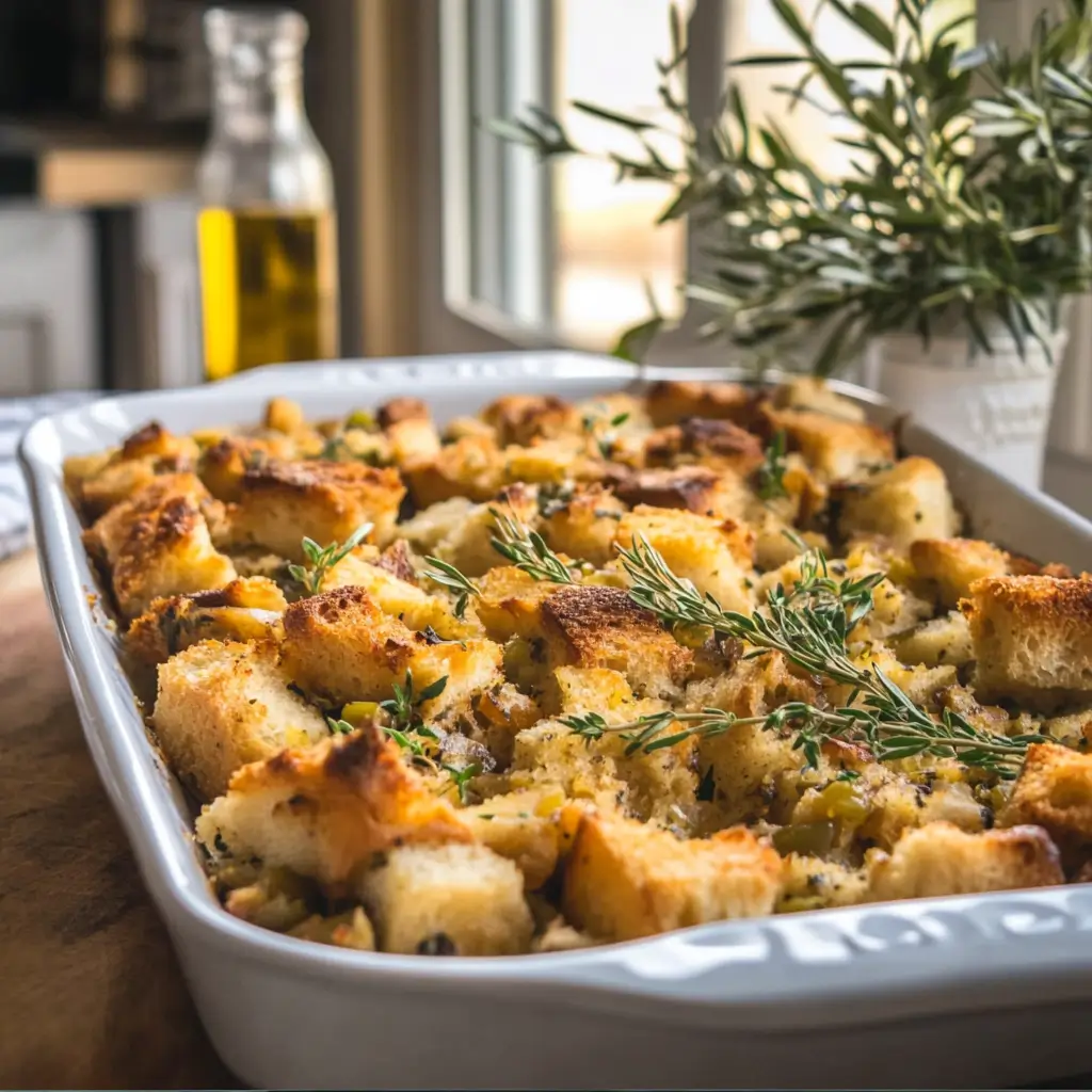 How to make stuffing with bread crumbs