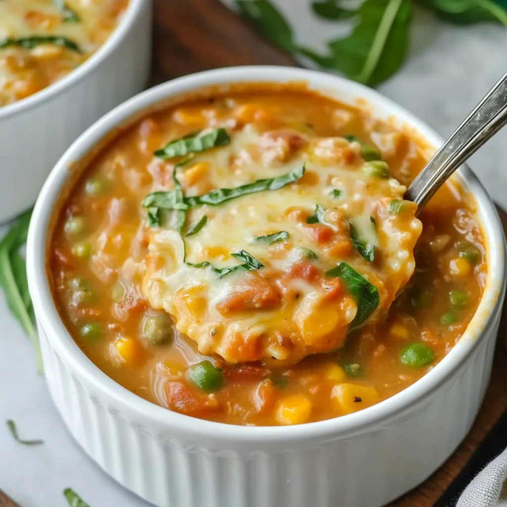 One Pot Veggie Lasagna Soup