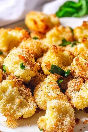 Oven-Baked Parmesan Cauliflower Bites