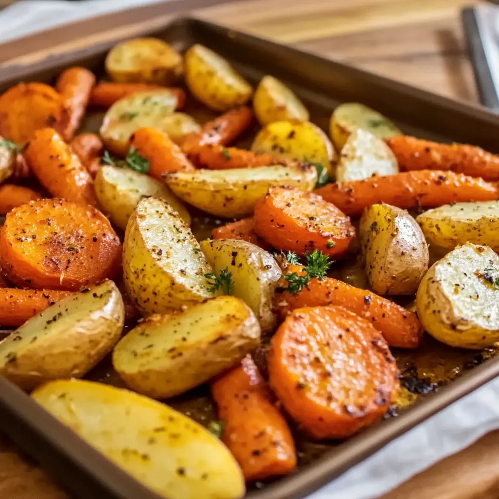 Oven Roasted Chicken with Potatoes and Carrots