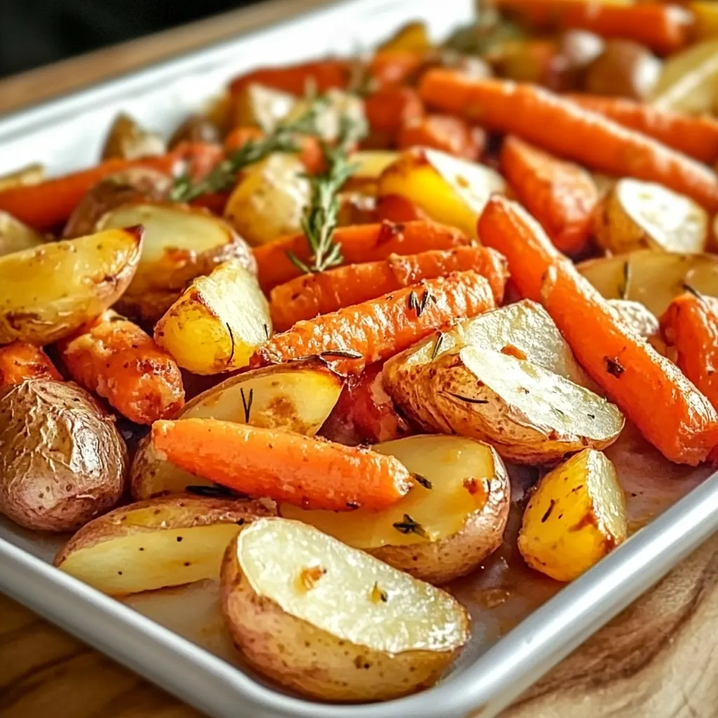 Oven Roasted Potatoes Carrots Broccoli