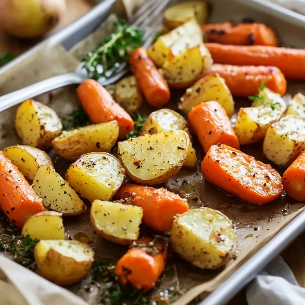 Oven Roasted Red Potatoes and Carrots