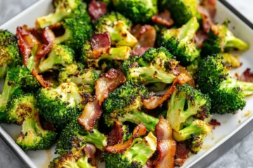 Pan-Fried Garlic Bacon Broccoli
