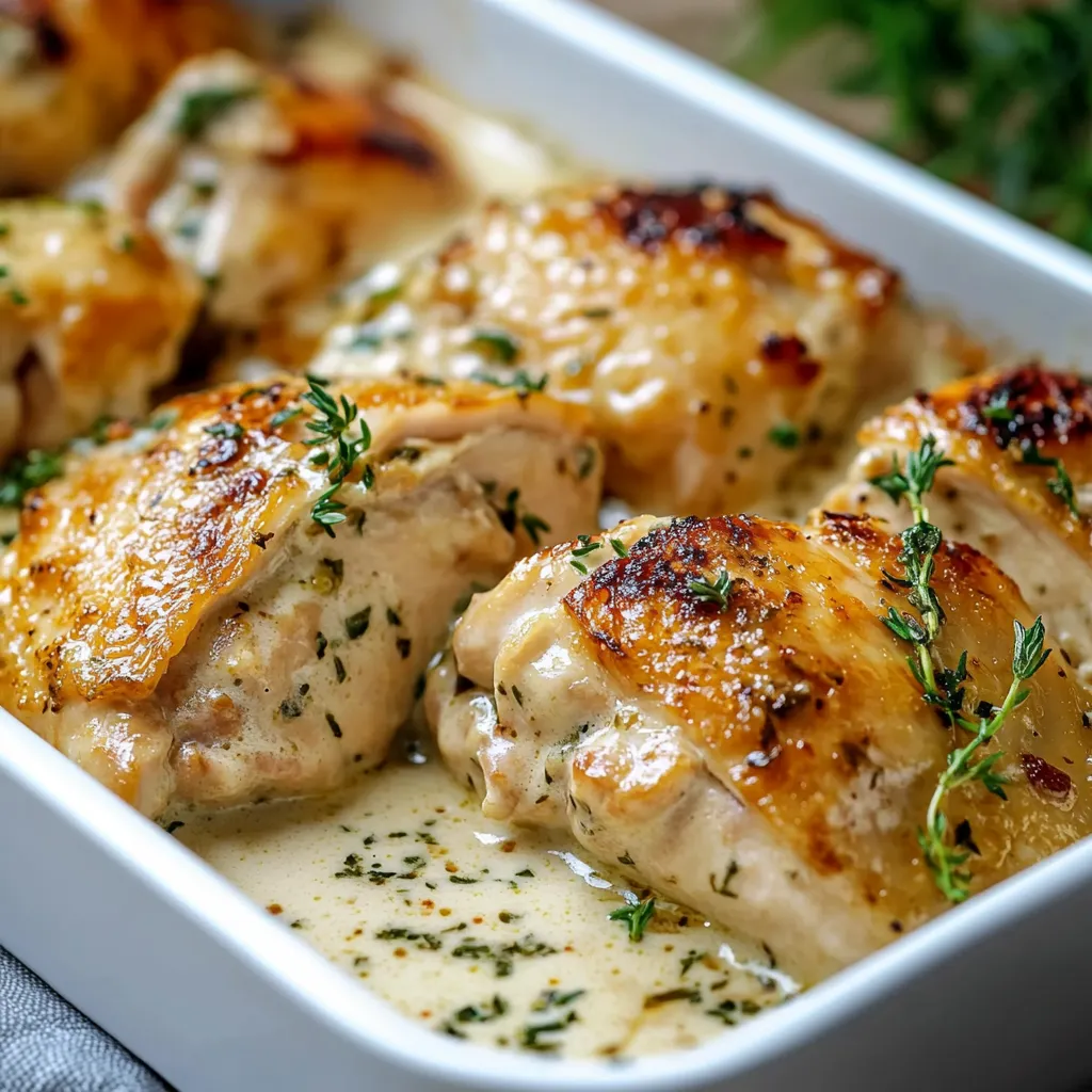 Parmesan crusted chicken with creamy garlic sauce