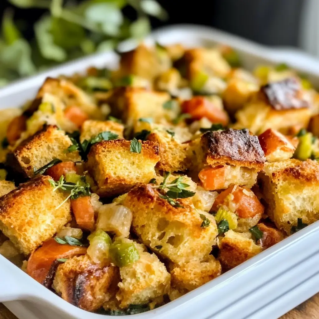 Perfect Thanksgiving Stuffing with Mushrooms