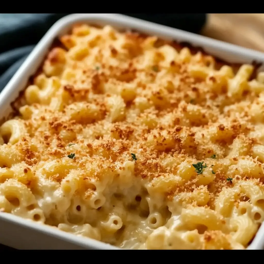 Perfectly Crispy Mac and Cheese Bake