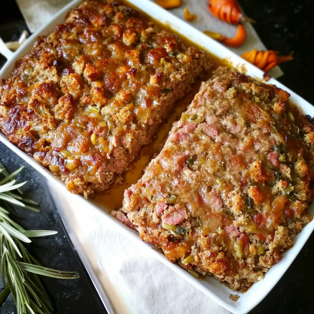 Rachel Ray’s Turkey and Stuffing Meatloaf