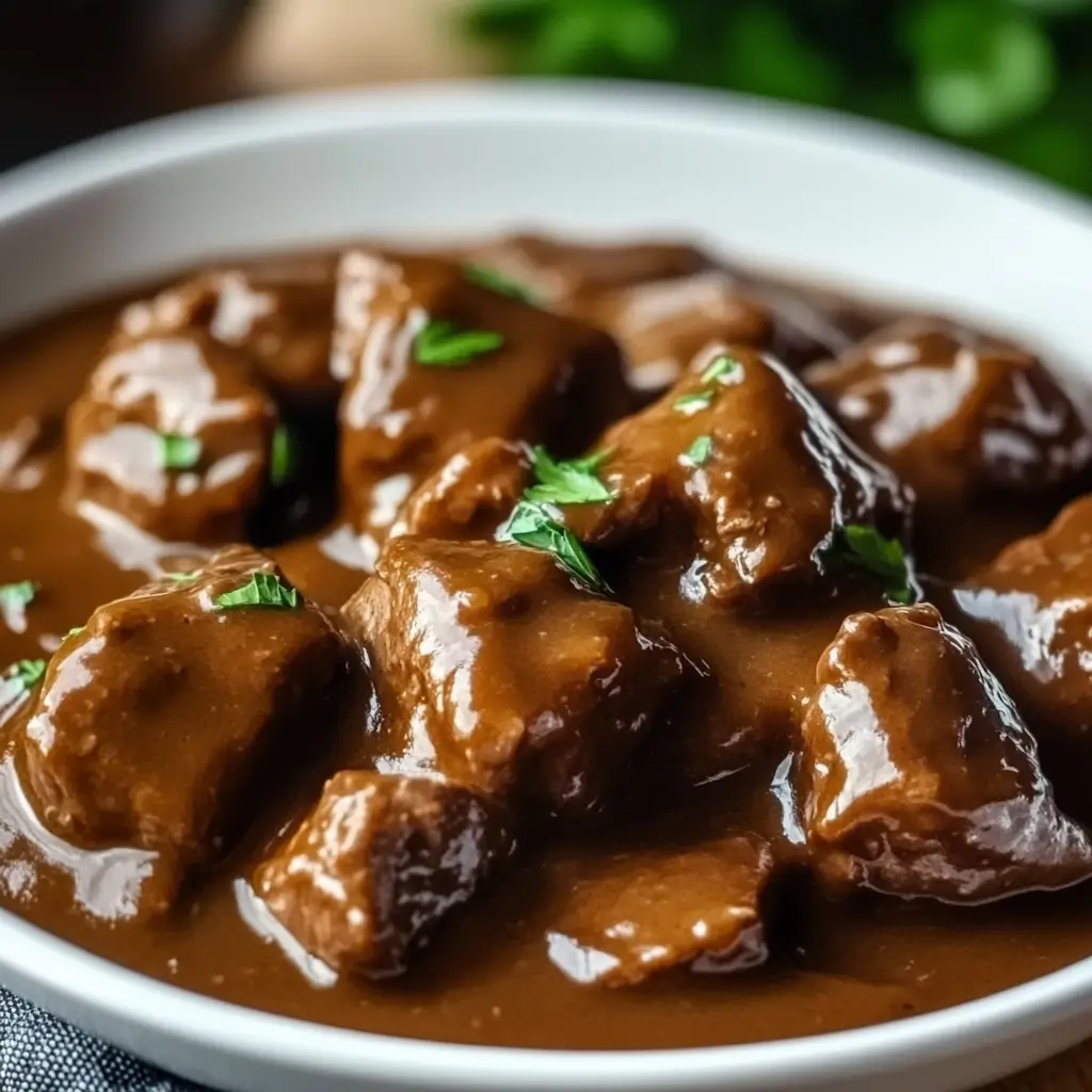 Rich and Tender Instant Pot Beef Tips with Gravy