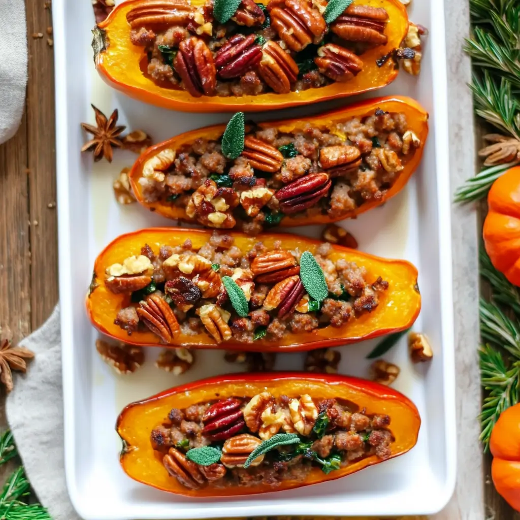 Sausage and butternut squash casserole