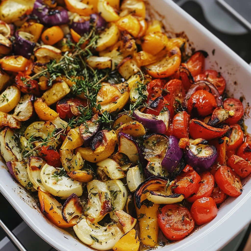 Sheet pan oven roasted vegetables