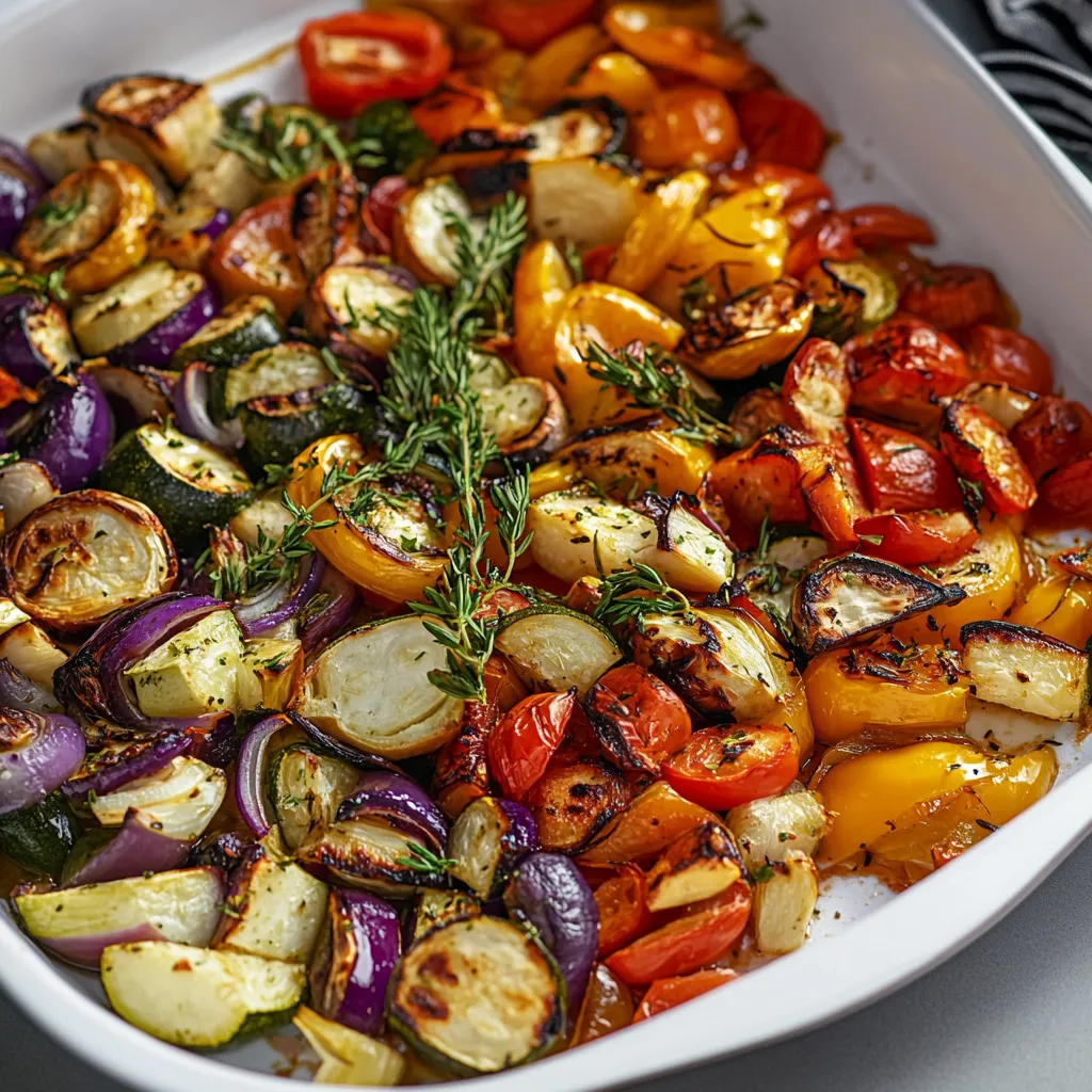 Sheet pan oven roasted vegetables