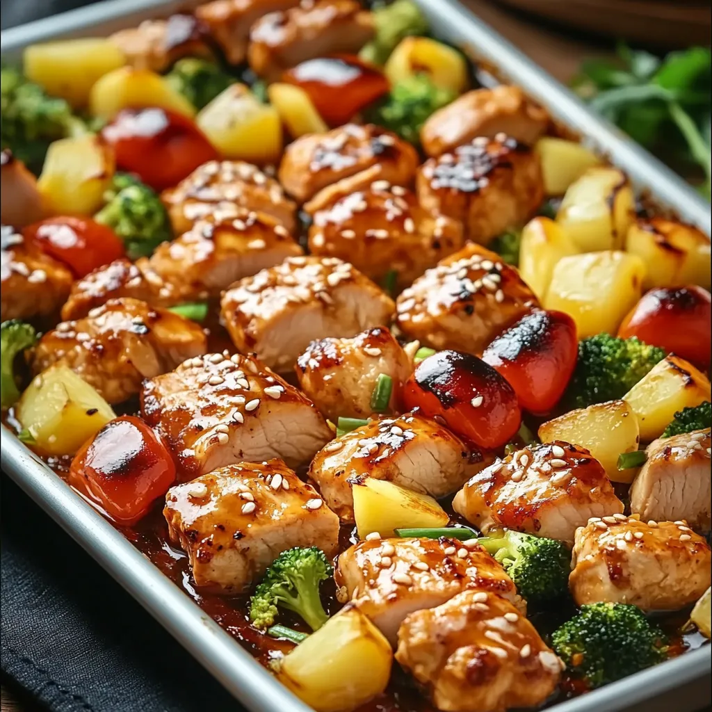 Soulful Stories Hawaiian Chicken Sheet Pan