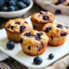 Sourdough Cottage Cheese Blueberry Muffins