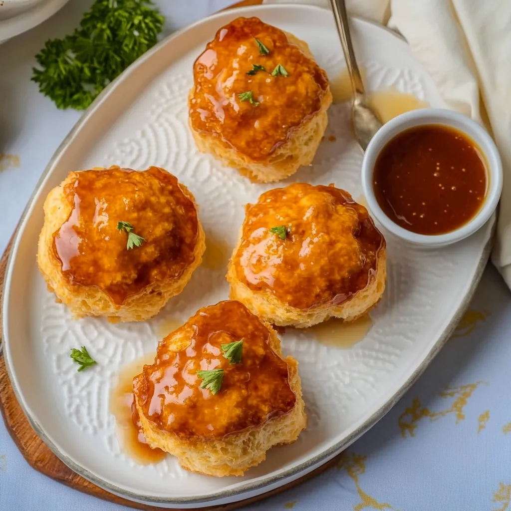Spicy & Sweet Hot Honey Chicken Biscuits Recipe
