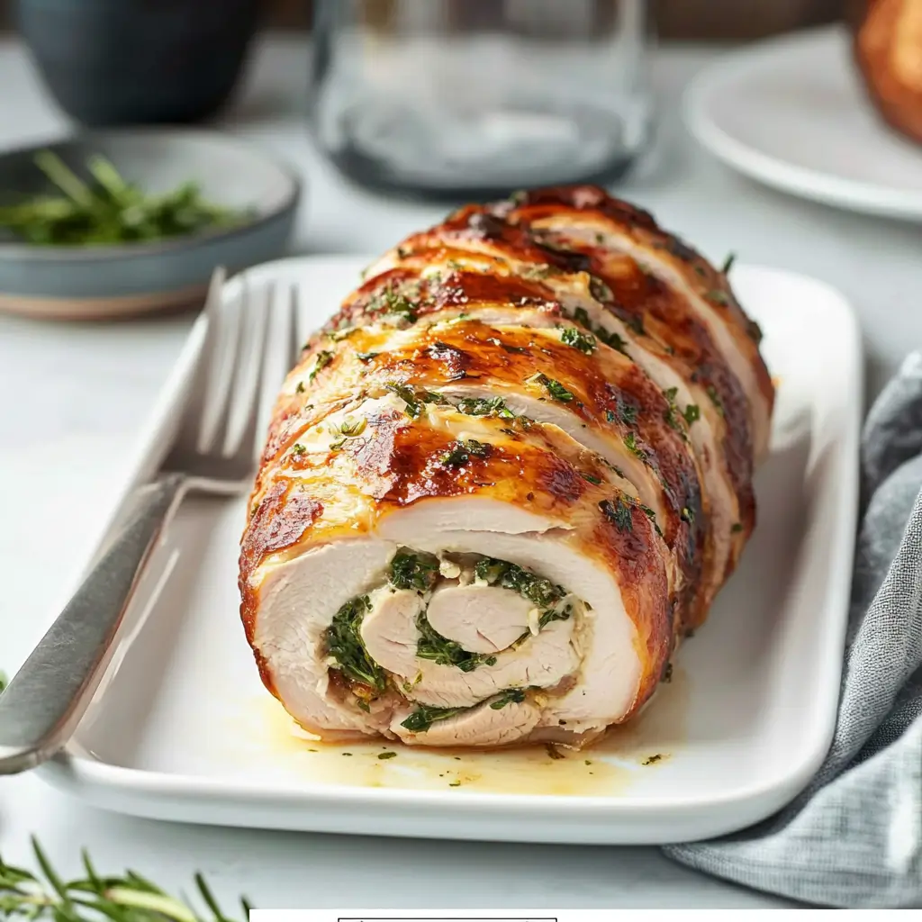 Stuffed Turkey Breast Roll