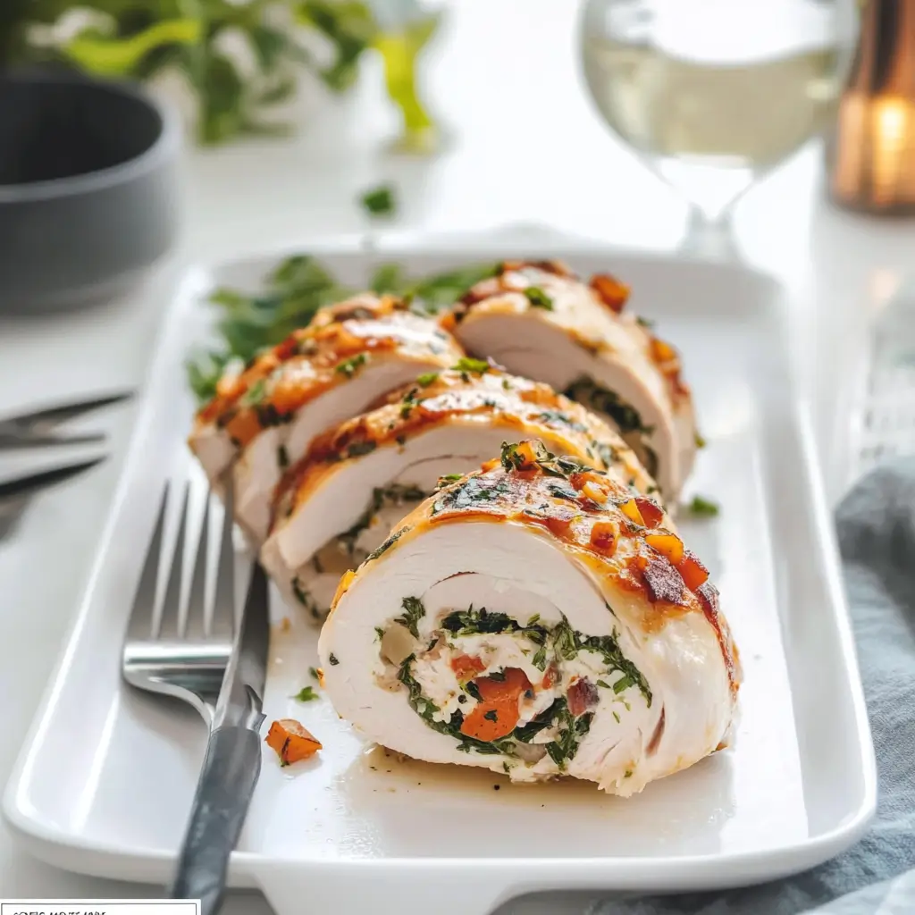 Stuffed Turkey Breast Rolls