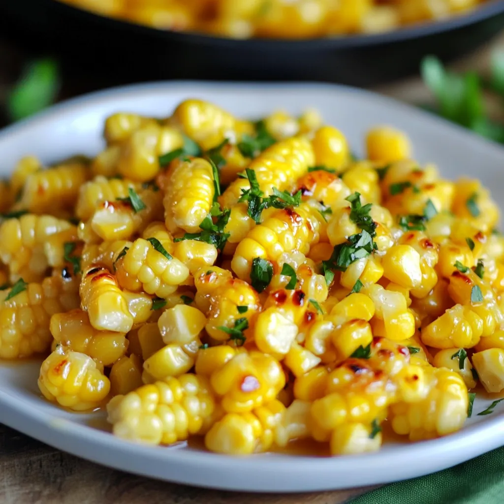 Sweet and Creamy Honey Butter Skillet Corn