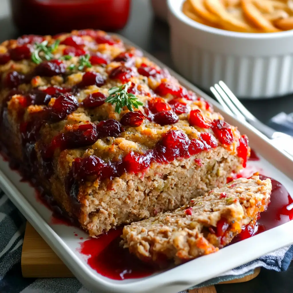 Turkey Meatloaf with Stuffing