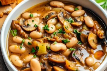 Vegan Cozy White Bean Mushroom Stew