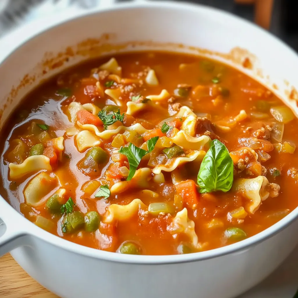 Veggie Lasagna Soup Crockpot