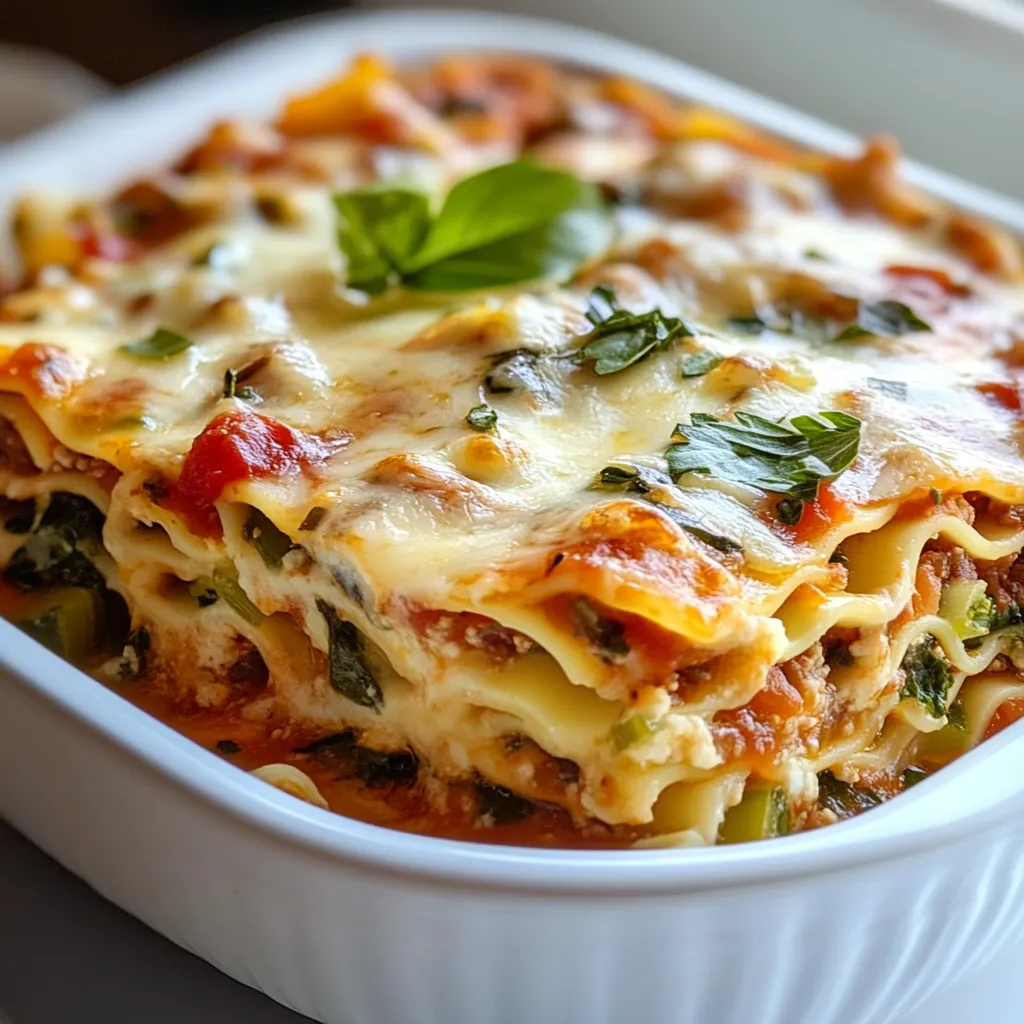 Veggie White Lasagna Soup