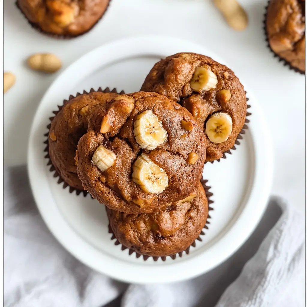 banana peanut butter oatmeal muffins gluten free